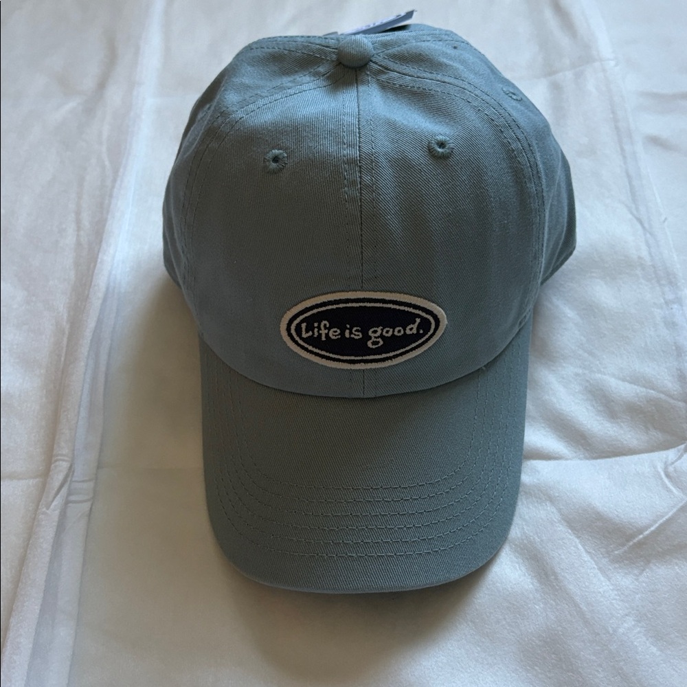 Life Is Good Teal Baseball Cap